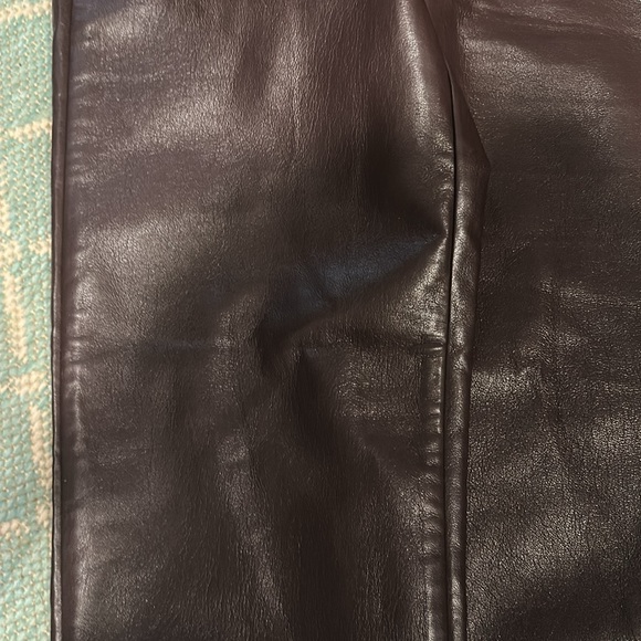 Wilfred Dark faux Leather Pants - Picture 8 of 11